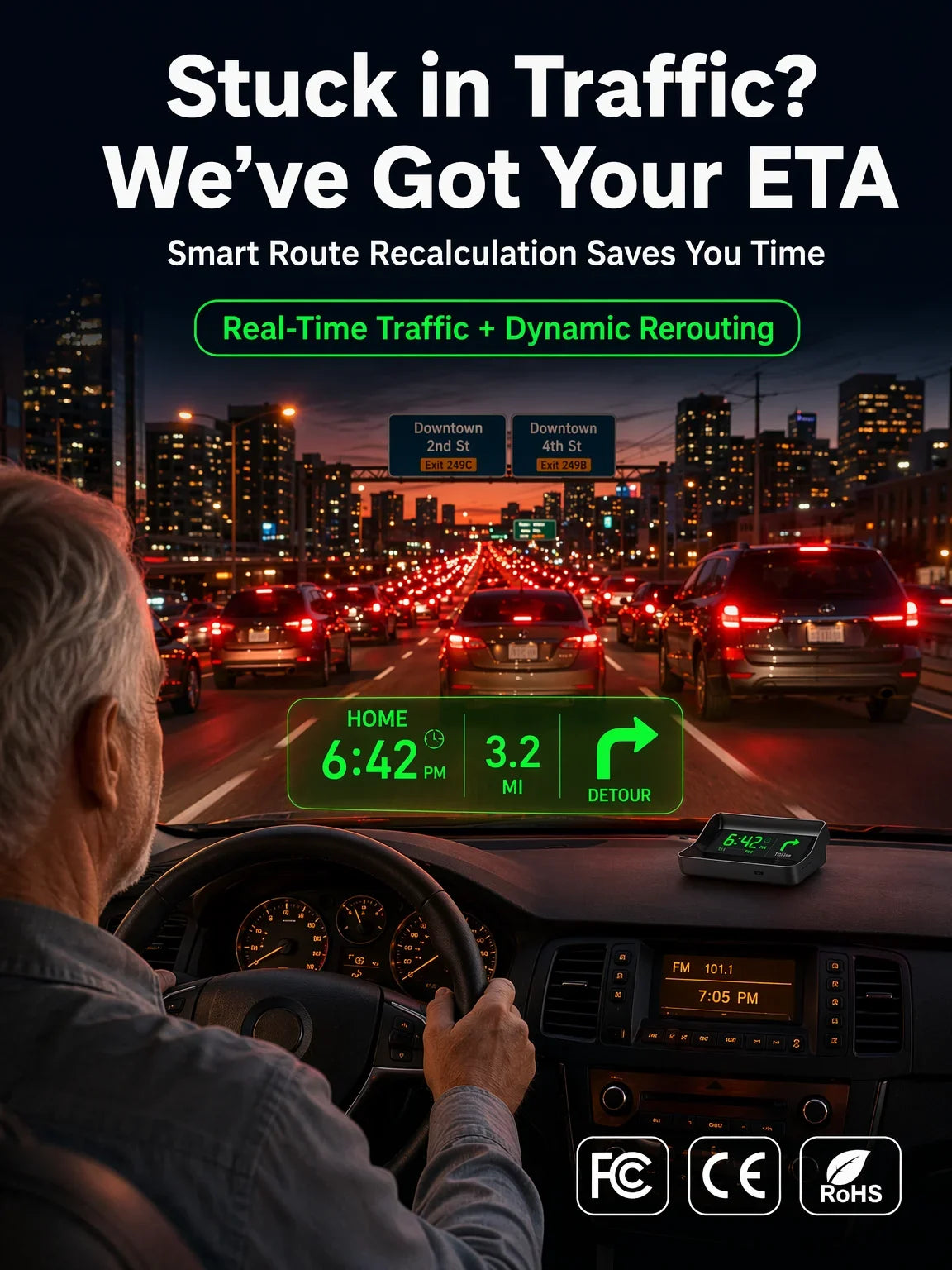 Universal GPS Car Speedometer Head-Up Display