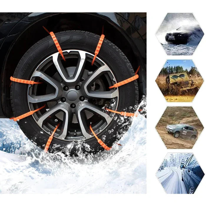 Cadenas de nieve antideslizantes para auto