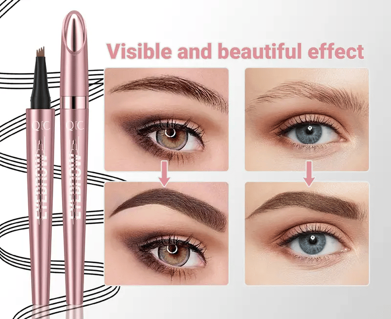 🔥¡Oferta imperdible 2026!⏰💞¡Más de 50 mil unidades vendidas!💥✨Lápiz de cejas 3D de aspecto natural: su punta de 4 puntas crea trazos naturales que imitan el vello. Resistente al agua, a las manchas y dura 24 horas.