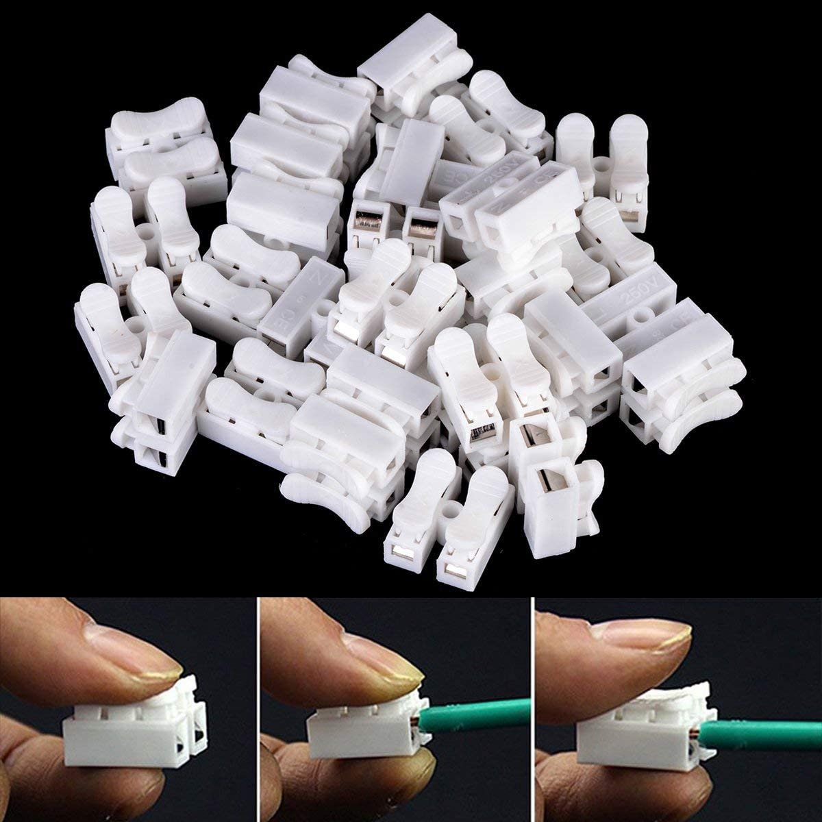 Conectores de cables y alambres