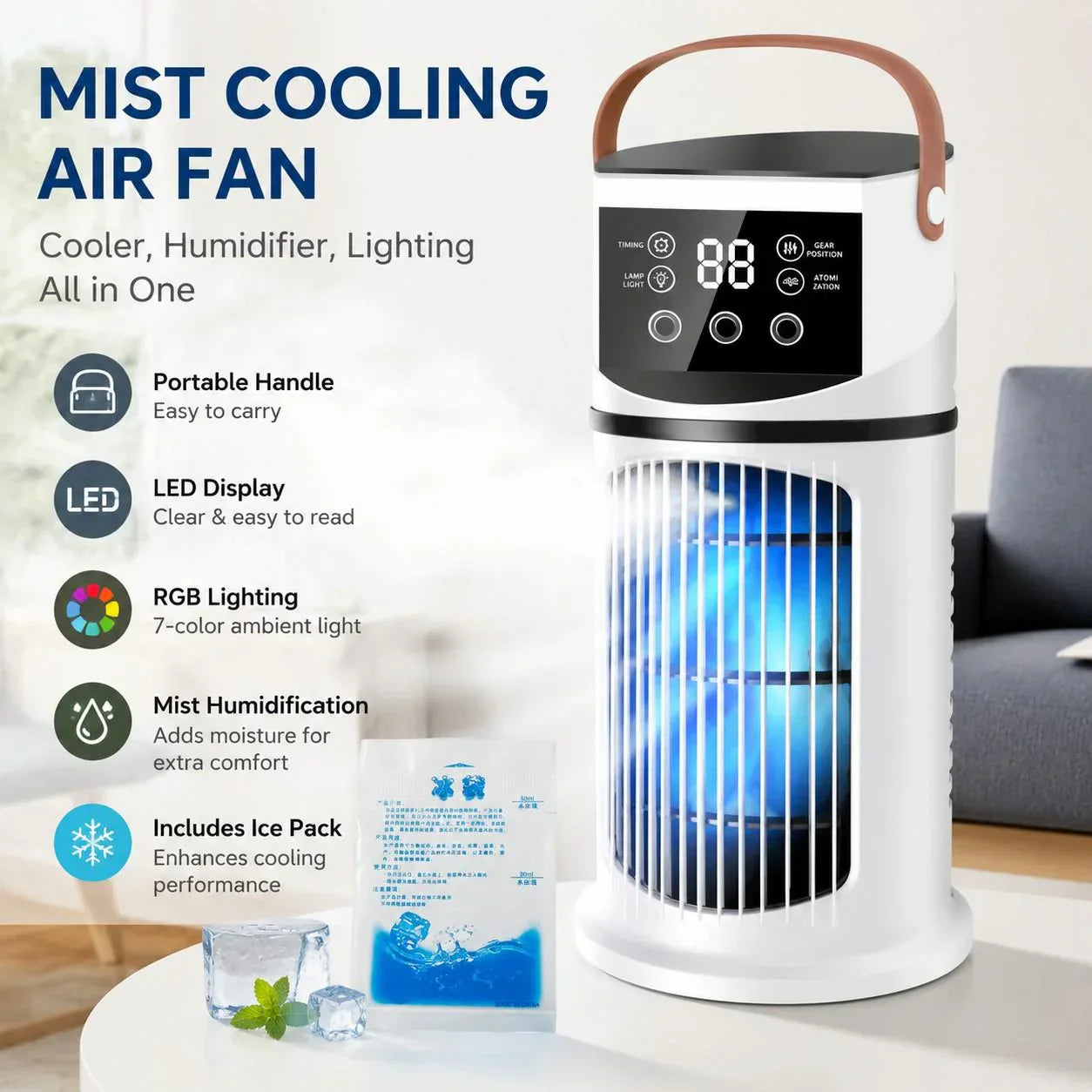 📢📢 50% de descuento ❄️ El enfriador de agua USB silencioso con 9 ajustes e iluminación RGB – Solo por tiempo limitado – Oferta de verano ☀️