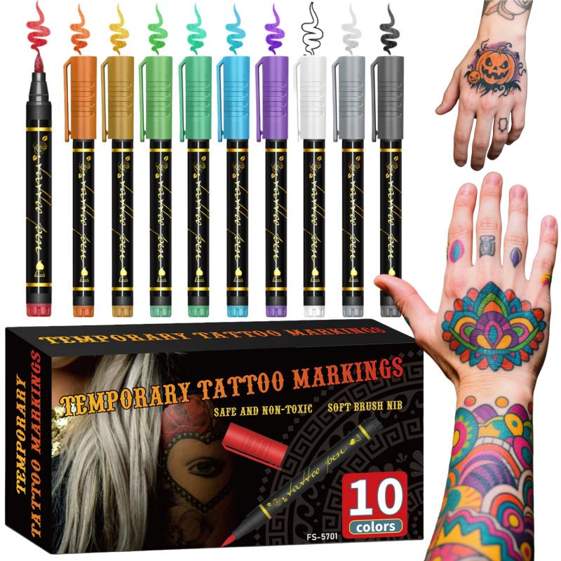 🔥Oferta Caliente 50% DE DESCUENTO🎨Perfectos Para Arte Corporal Único🔥Rotuladores de Tatuajes Temporales para la Piel