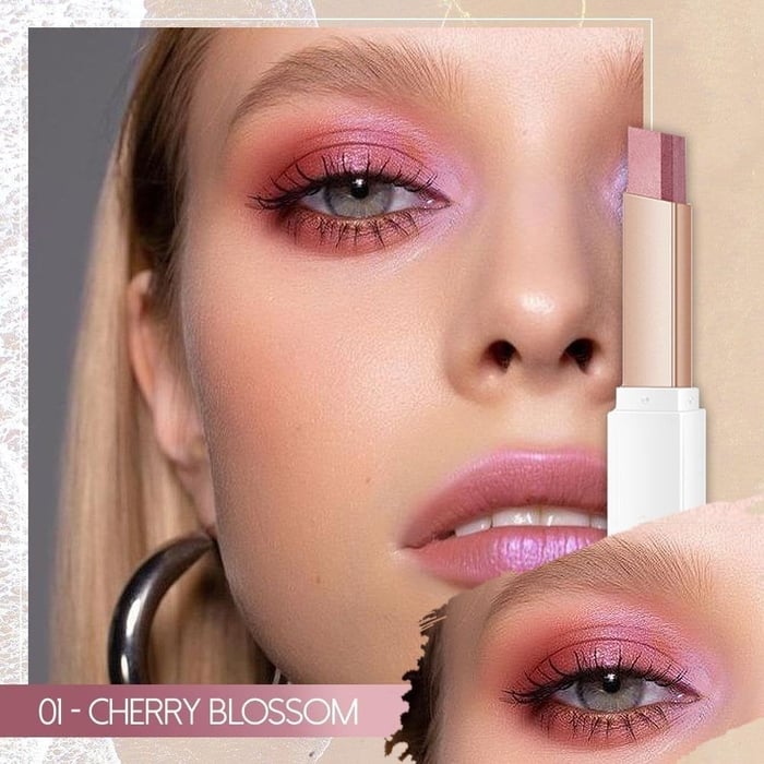 😍6 Piezas Lápiz de Sombra de Ojos 2 en 1 con Brillo Instantáneo, ¡Maquillaje Perfecto🔥