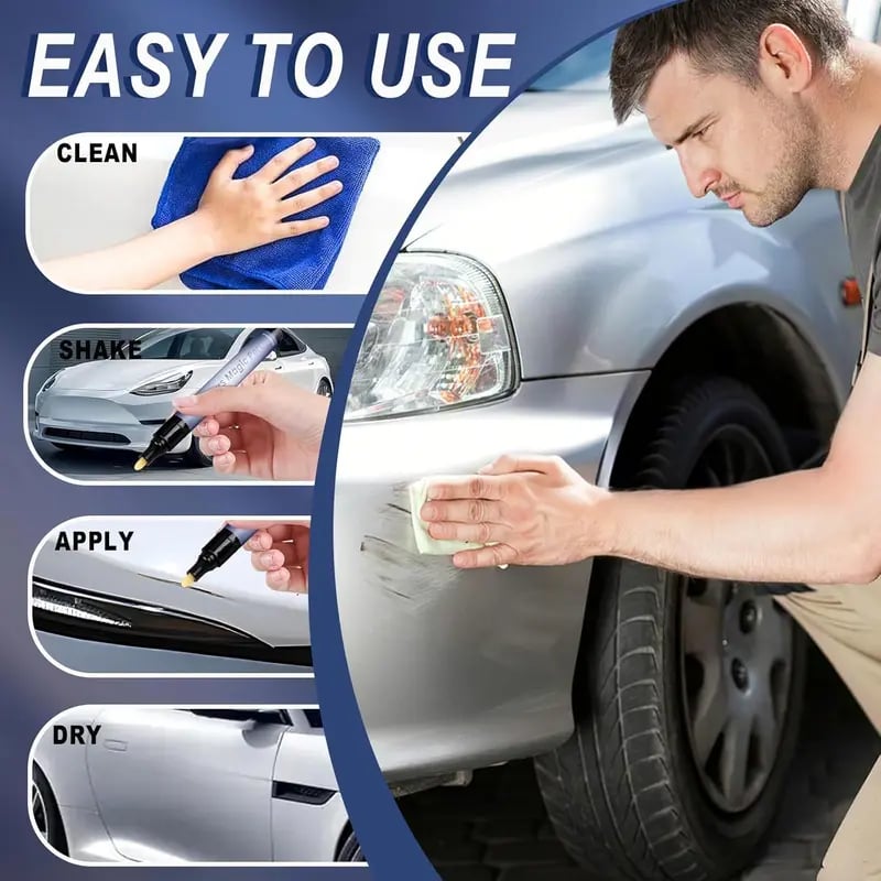 🚗✨ Lápiz mágico para eliminar arañazos del coche: reparación y brillo instantáneos de la pintura 🛠️🍂