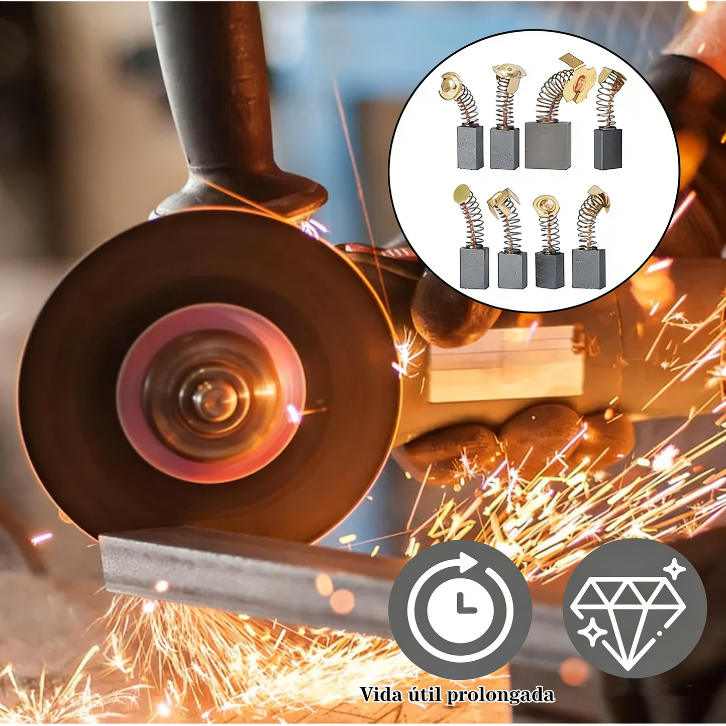 ⚙️🔧 Juego de Escobillas de Carbón para Herramientas Eléctricas – Compatibles y Duraderas | ¡Compra Más y Ahorra Más! 💥💰