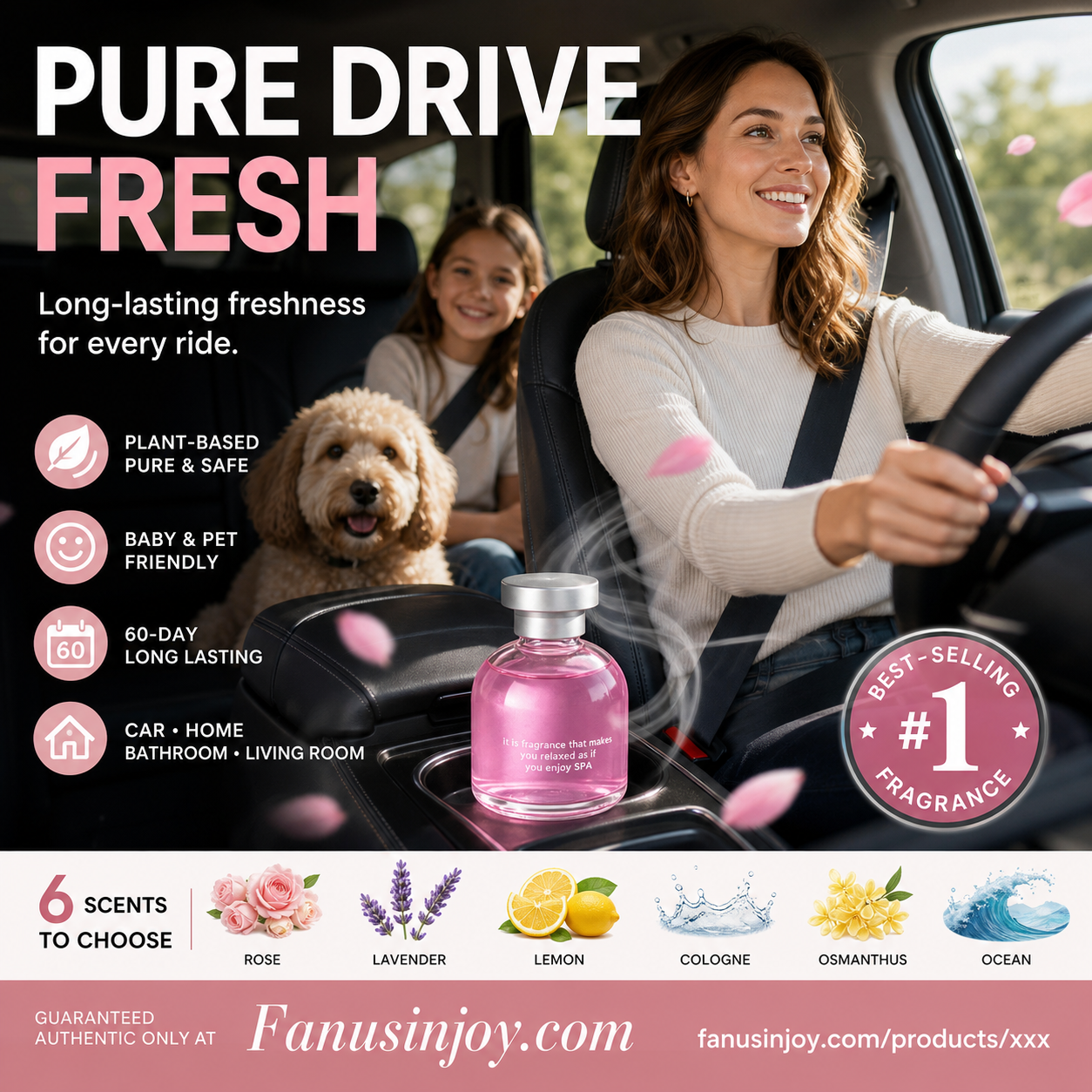 ✨️✨️Amazing 50% OFF！🌺Premium Fragrance for Fresh Air！🚗Long Lasting Car Perfume