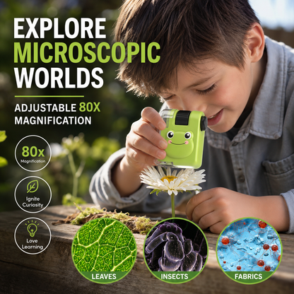 🔥¡Se vende rápido! – ¡55% de descuento!🎁 Microscopio educativo portátil para niños