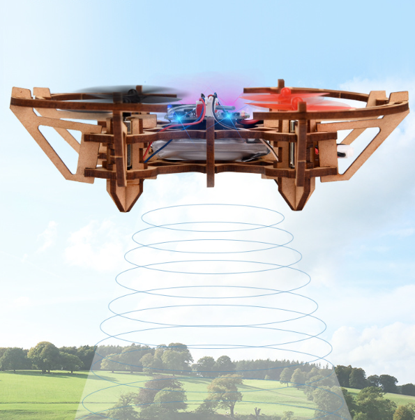 💥61% DE DESCUENTO🚀✈️ Kit de montaje de dron de madera para niños 🎁