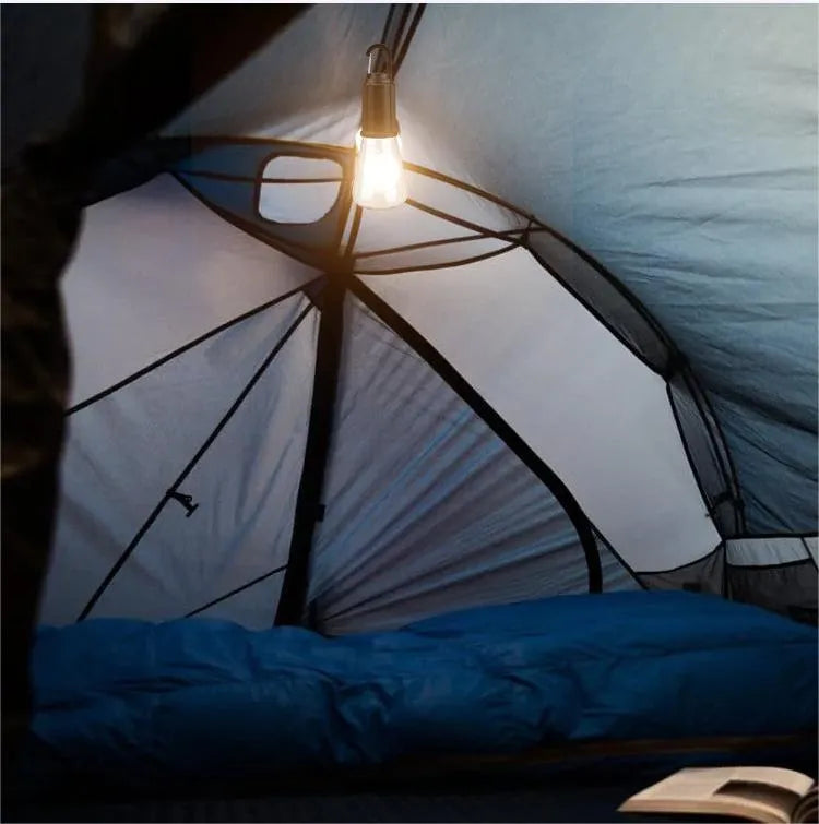 Decoración de iluminación de bombilla Retro de carga Tipo-C colgante para acampar al aire libre