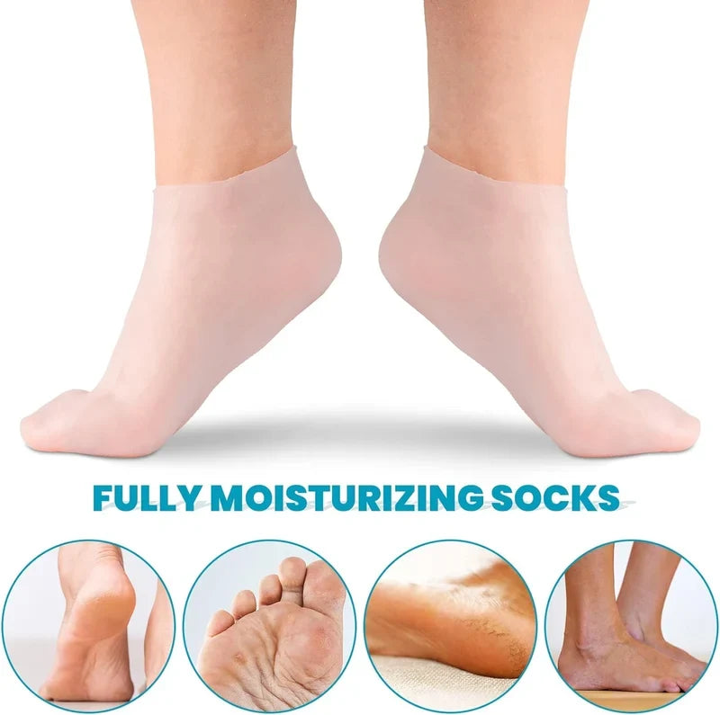 🎁Compre 3 y llévese 2 gratis🎁Mascarilla hidratante para pies, calcetines exfoliantes de silicona, calcetines protectores de playa