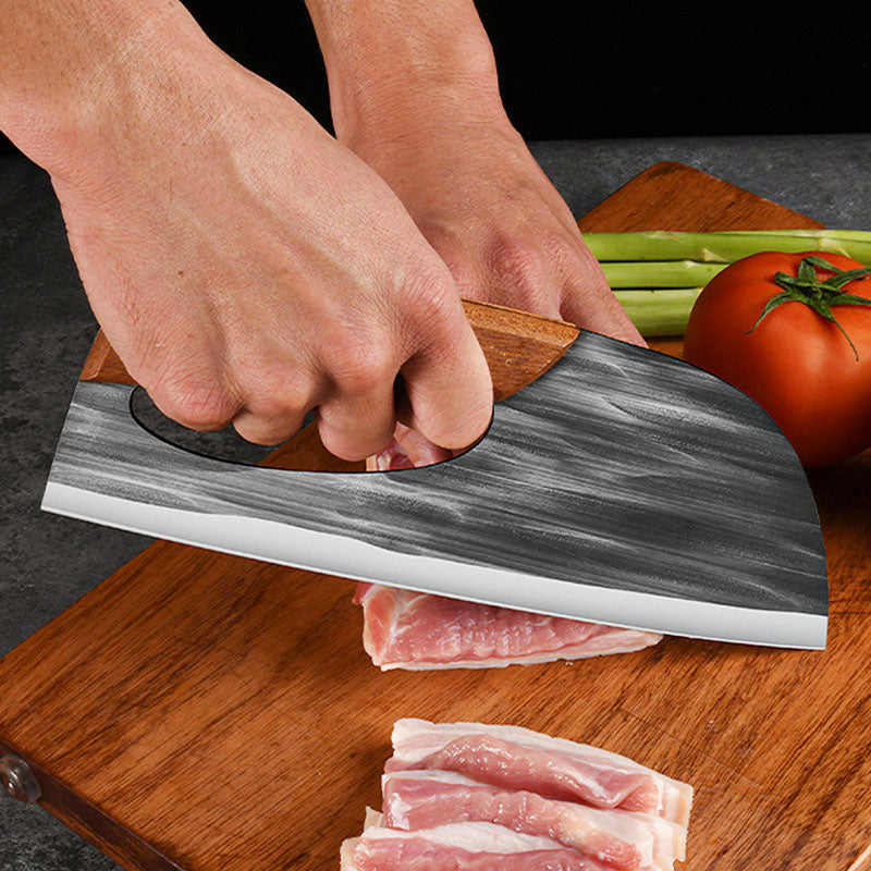 Cuchillo de cocina de acero inoxidable multifuncional que ahorra esfuerzo