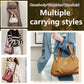 Women's genuine leather tote bag with large capacity