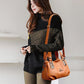 Women's genuine leather tote bag with large capacity