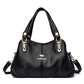 Women's genuine leather tote bag with large capacity