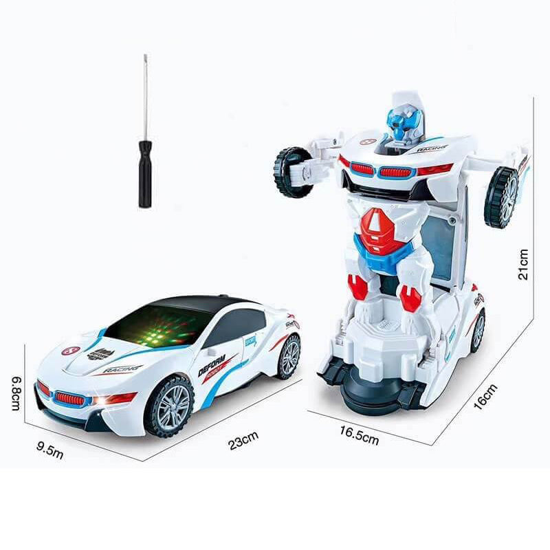 ⏳50% de descuento por tiempo limitado⏰Coche de policía eléctrico de juguete de deformación universal🎁El mejor regalo para niños🥳