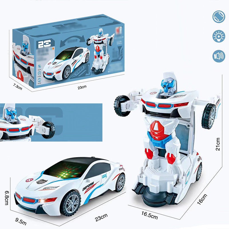 ⏳50% de descuento por tiempo limitado⏰Coche de policía eléctrico de juguete de deformación universal🎁El mejor regalo para niños🥳