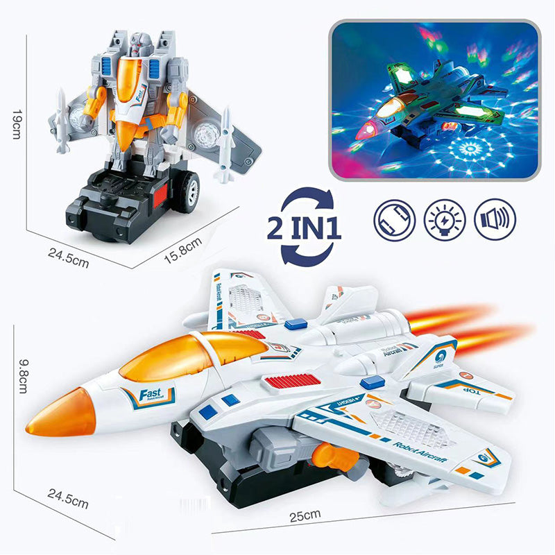 ⏳50% de descuento por tiempo limitado⏰Coche de policía eléctrico de juguete de deformación universal🎁El mejor regalo para niños🥳