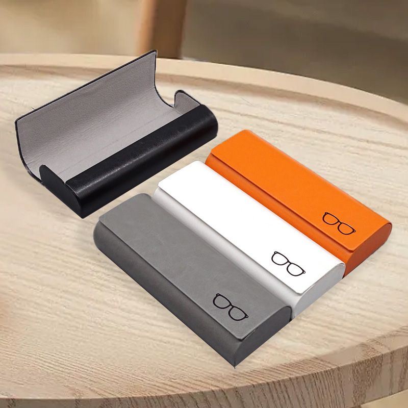Estuche Minimalista de Cuero Rígido para Gafas
