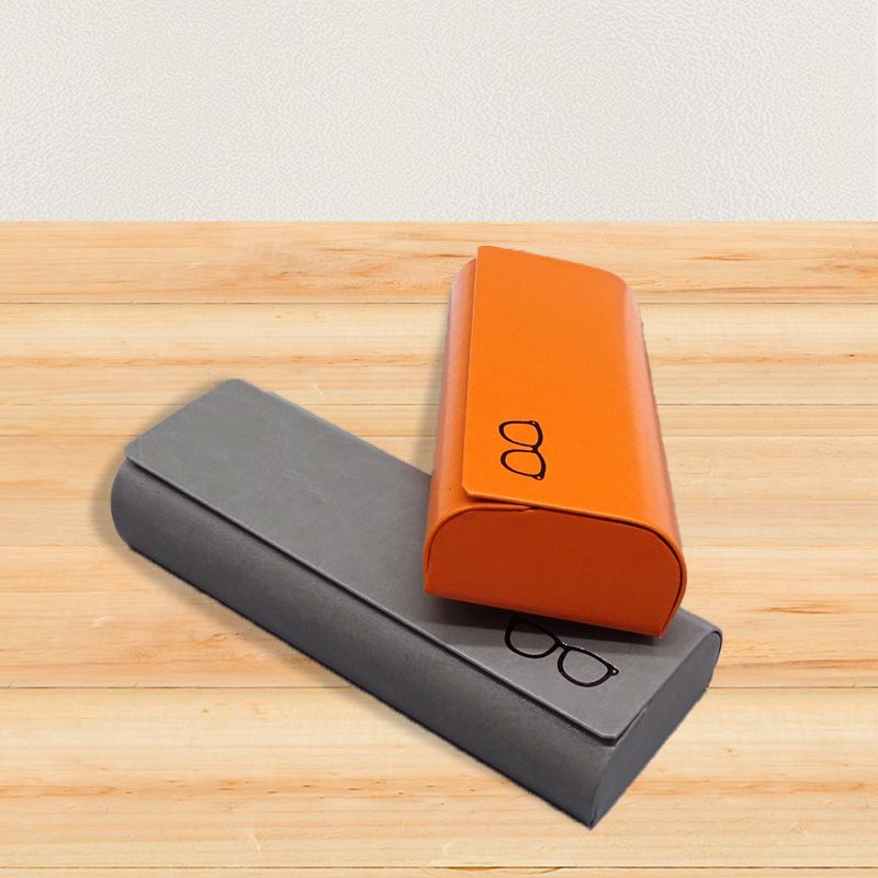 Estuche Minimalista de Cuero Rígido para Gafas