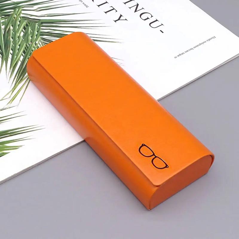 Estuche Minimalista de Cuero Rígido para Gafas