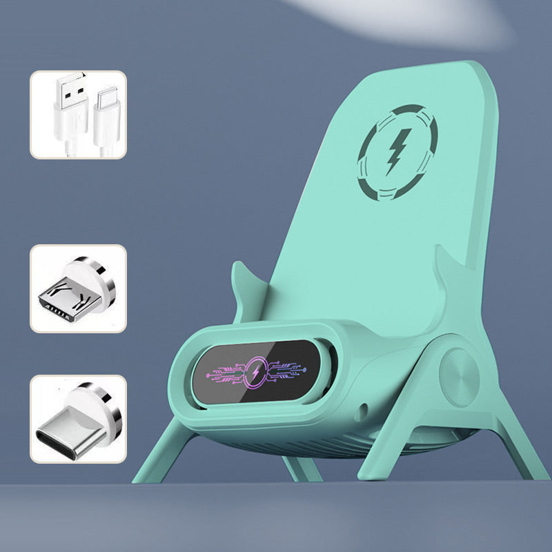 🔥 50 % DE DESCUENTO 🎁 Soporte multifuncional inalámbrico con cargador rápido para teléfono