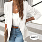 Elegant, soft, plain-colored lapel button jacket
