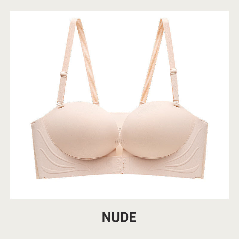 Sujetador push up con tirantes invisibles y hebilla delantera