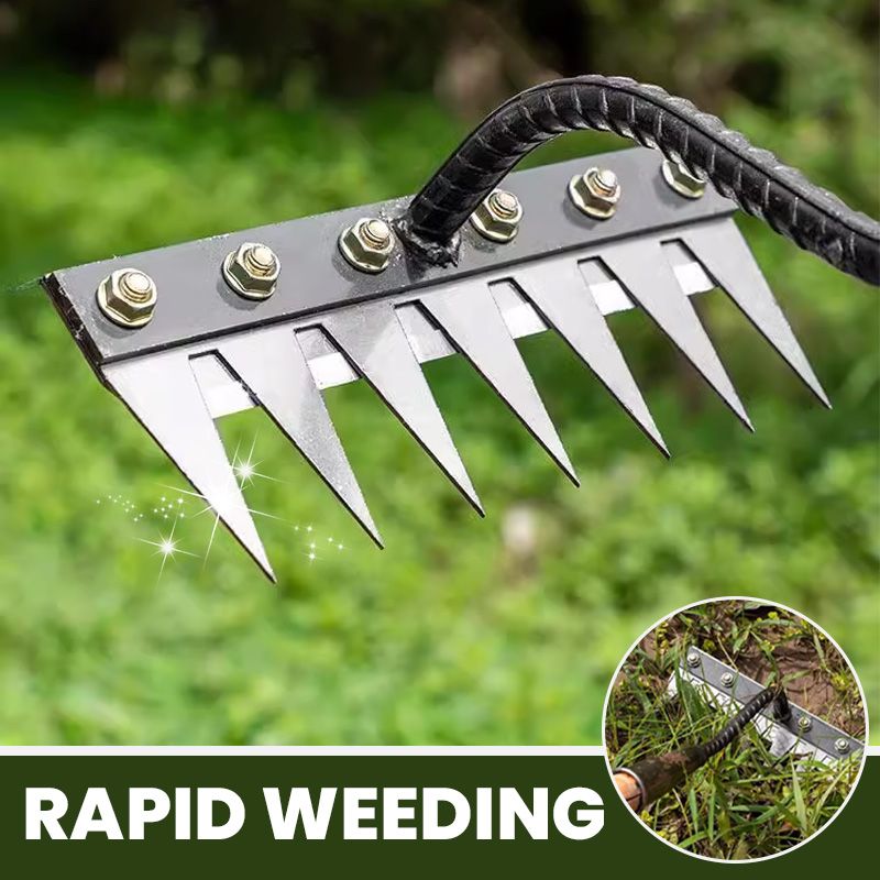 🔥OFERTAS🔥 Rastrillo de jardín de acero al carbono de 5/6/7/8 dientes