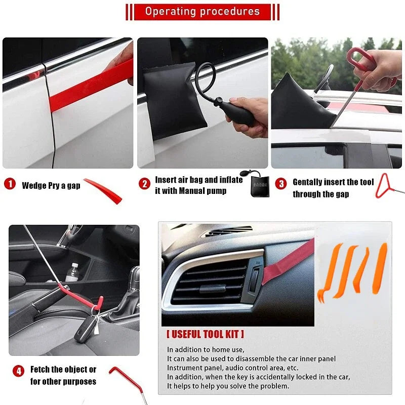 ✅ Kit de herramientas profesionales para el coche: herramientas de reparación completas, de alta dureza y durabilidad, estuche portátil, imprescindible para el mantenimiento diario y de emergencia del coche 🚗