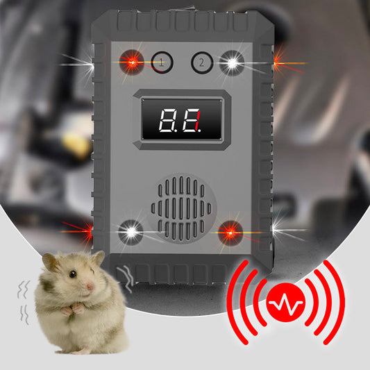 Nueva actualización: juego de repelente de ratones ultrasónico de alta potencia para el automóvil y el hogar