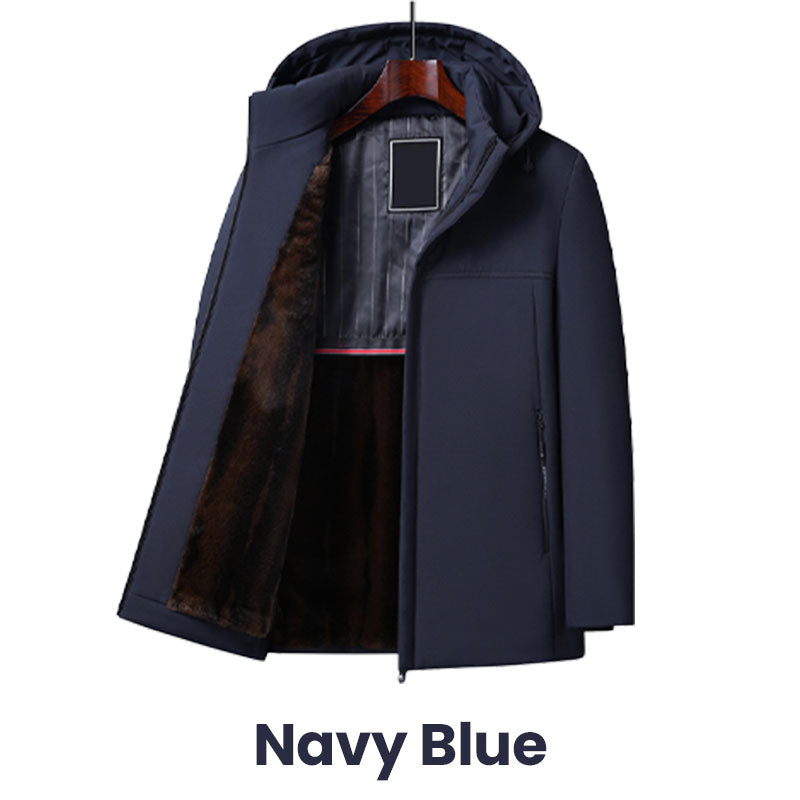 🔥Parka térmica con capucha gruesa para hombre