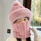 ❄️Especiales de invierno❄️Bufanda y gorro de felpa abrigados y resistentes al viento para mujer