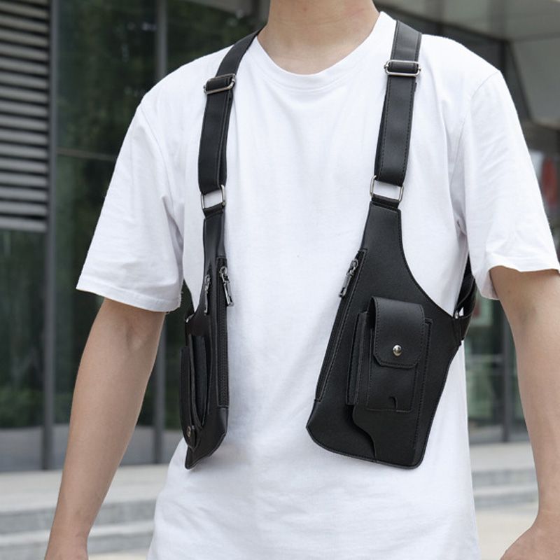 🔥2026 NUEVO A LA VENTA🔥 Bolso táctico antirrobo para hombre - Correas dobles para los hombros, múltiples bolsillos y resistente al agua 🎒🛡️