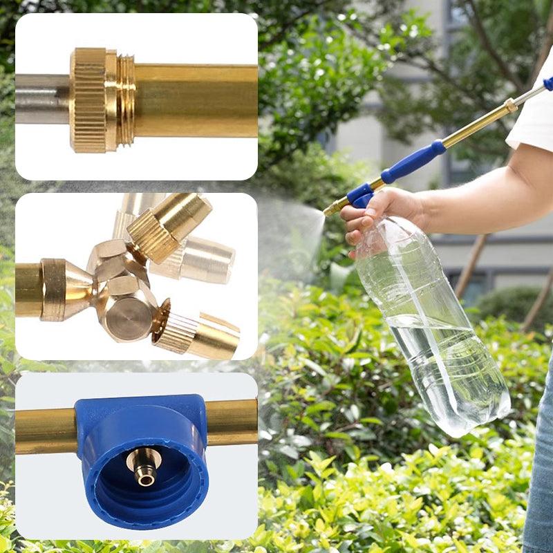 🔥Oferta especial: 49% de descuento🔥 Pistola pulverizadora manual de presión de aire reciprocante con varilla de cobre de doble extremo para regar flores