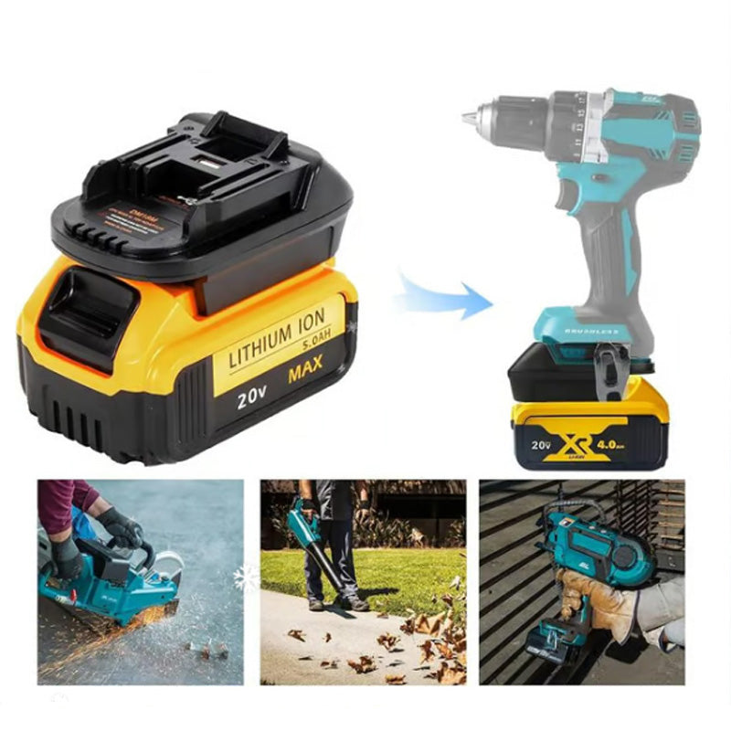 🔋  Adaptador para Batería de Litio 18V - Compatible con Herramientas de Múltiples Marcas, Mayor Autonomía y Ligero 🛠️📦