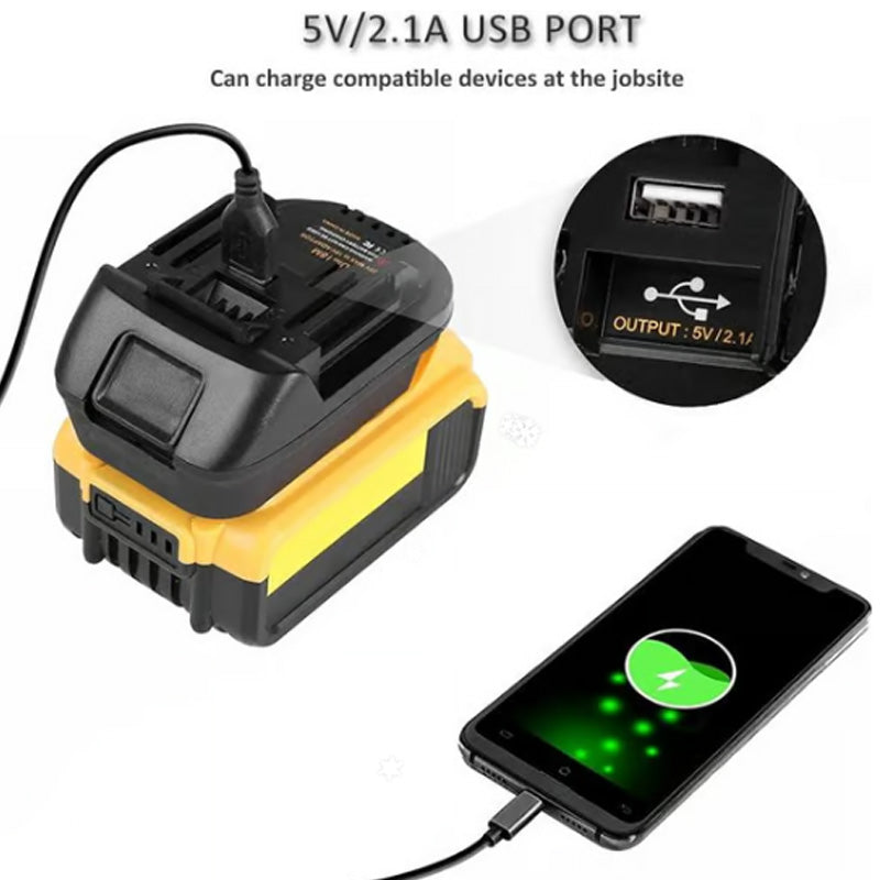 🔋  Adaptador para Batería de Litio 18V - Compatible con Herramientas de Múltiples Marcas, Mayor Autonomía y Ligero 🛠️📦