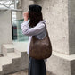Winter limited🌸 time sale💕 retro style soft leather large capacity ladies shoulder bag
