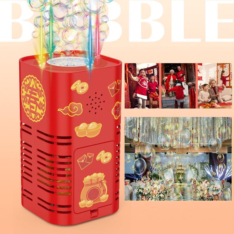 🥳Feliz Año Nuevo🔥 Máquina de burbujas iluminada