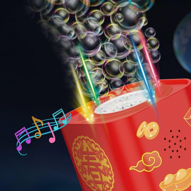 🥳Feliz Año Nuevo🔥 Máquina de burbujas iluminada