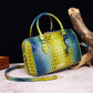 Luxurious crocodile embossed PU leather crossbody bag