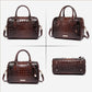 Luxurious crocodile embossed PU leather crossbody bag