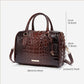 Luxurious crocodile embossed PU leather crossbody bag