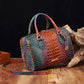 Luxurious crocodile embossed PU leather crossbody bag