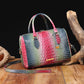 Luxurious crocodile embossed PU leather crossbody bag
