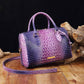 Luxurious crocodile embossed PU leather crossbody bag