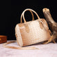 Luxurious crocodile embossed PU leather crossbody bag