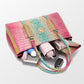 Women's Crossbody Bag with Handle and Crocodile Embossing - 3 Pieces/Set