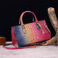 Women's Crocodile Embossed Long Handbag