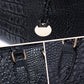Women's Crocodile Embossed Long Handbag
