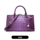 Women's Crocodile Embossed Long Handbag